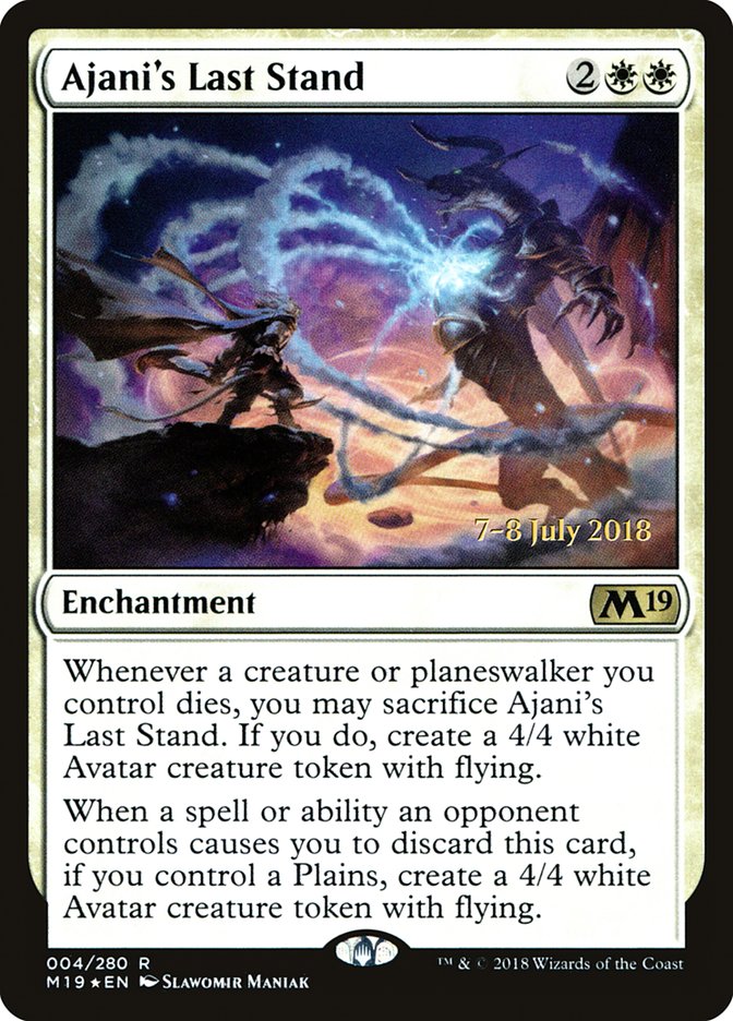 Ajani's Last Stand [Core Set 2019 Prerelease Promos] | Card Merchant Takapuna