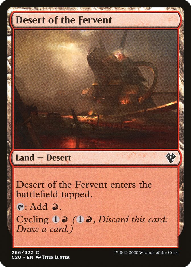 Desert of the Fervent [Commander 2020] | Card Merchant Takapuna