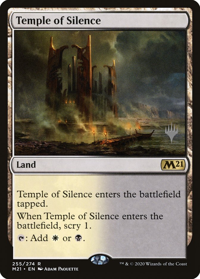 Temple of Silence (Promo Pack) [Core Set 2021 Promos] | Card Merchant Takapuna