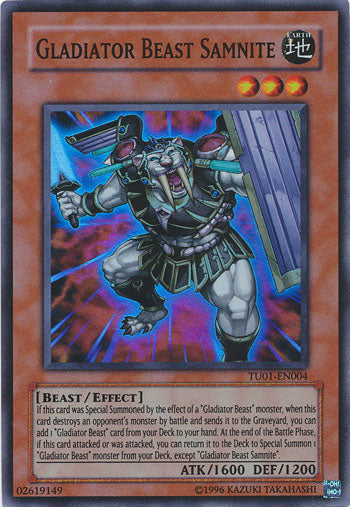 Gladiator Beast Samnite [TU01-EN004] Super Rare | Card Merchant Takapuna