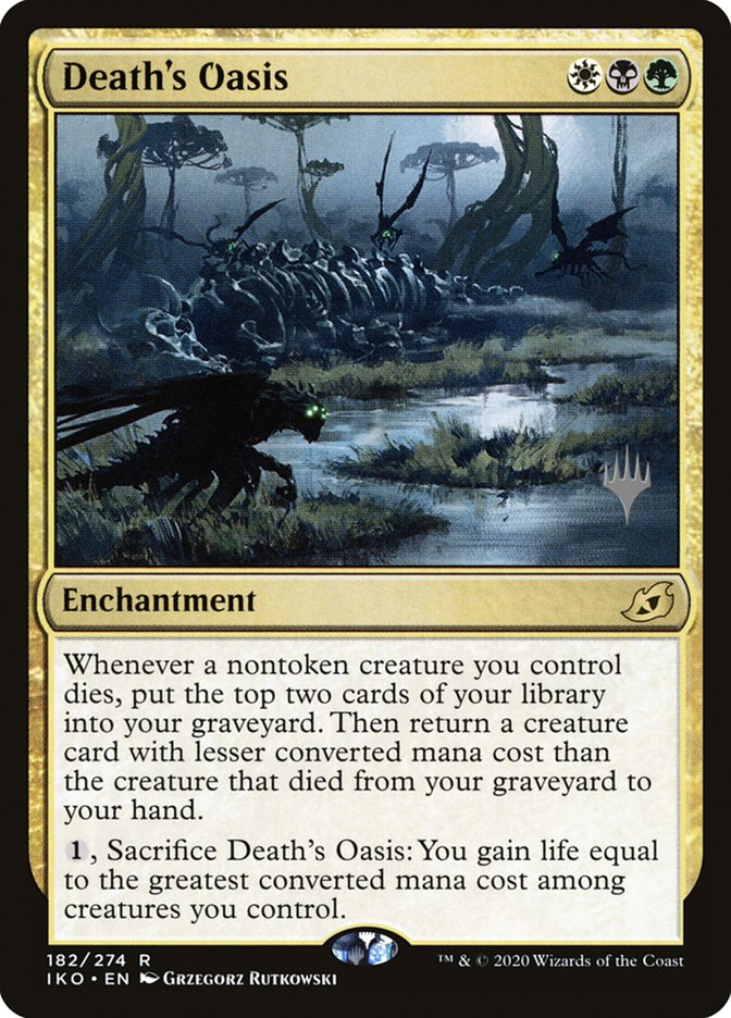 Death's Oasis (Promo Pack) [Ikoria: Lair of Behemoths Promos] | Card Merchant Takapuna