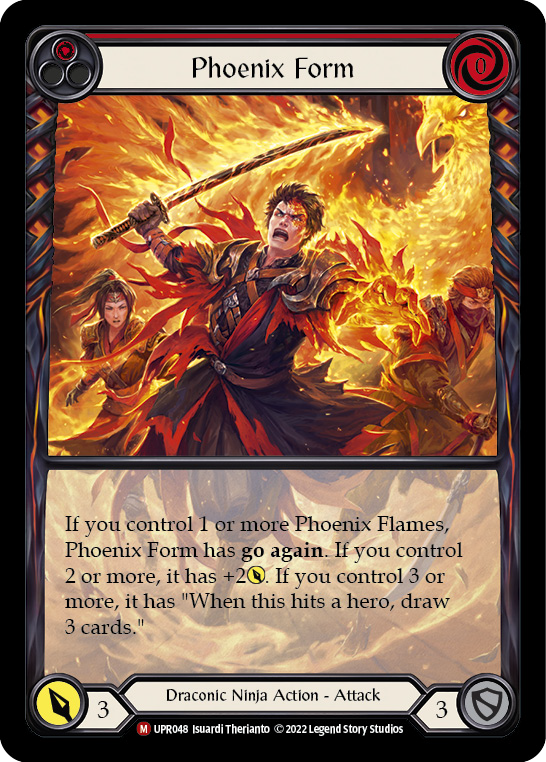 Phoenix Form (Extended Art) [UPR048] (Uprising)  Rainbow Foil | Card Merchant Takapuna