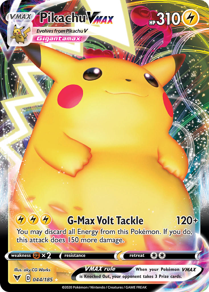 Pikachu VMAX (044/185) [Sword & Shield: Vivid Voltage] | Card Merchant Takapuna