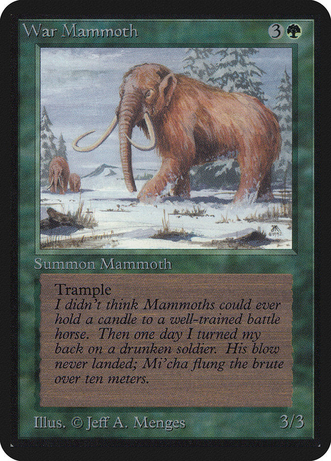 War Mammoth [Alpha Edition] | Card Merchant Takapuna