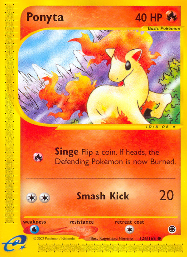 Ponyta (126/165) [Expedition: Base Set] | Card Merchant Takapuna