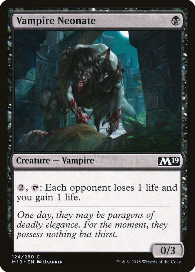 Vampire Neonate [Core Set 2019] | Card Merchant Takapuna