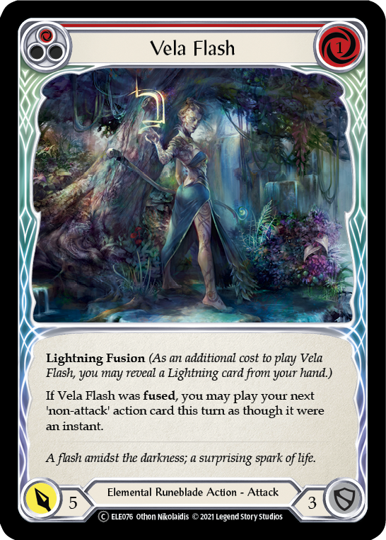 Vela Flash (Red) [U-ELE076] (Tales of Aria Unlimited)  Unlimited Normal | Card Merchant Takapuna