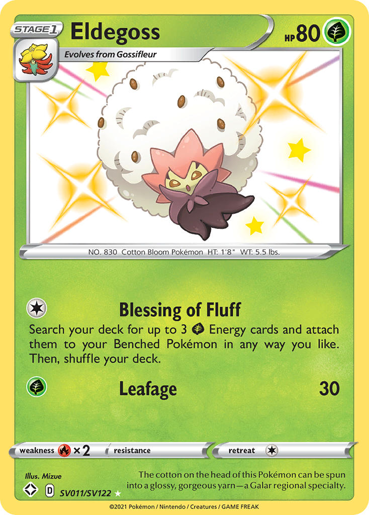 Eldegoss (SV011/SV122) [Sword & Shield: Shining Fates] | Card Merchant Takapuna