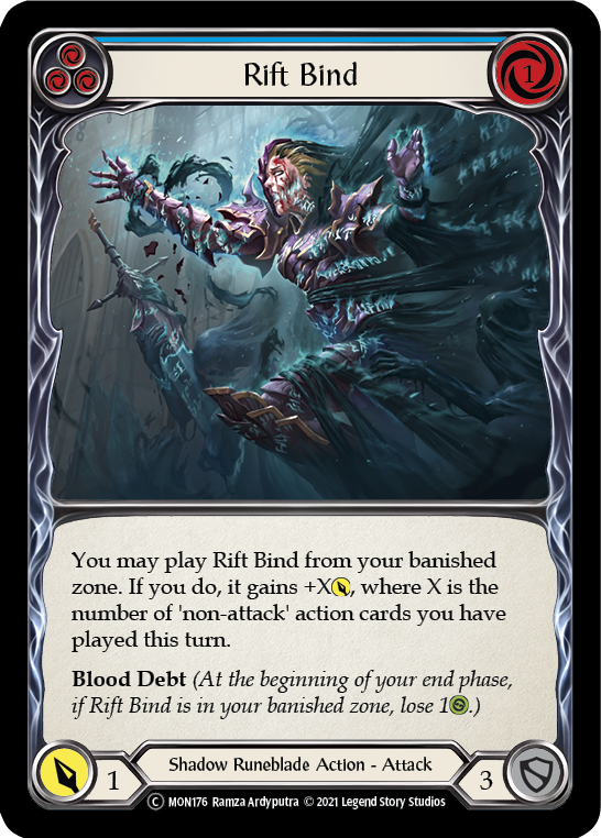 Rift Bind (Blue) [U-MON176] (Monarch Unlimited)  Unlimited Normal | Card Merchant Takapuna