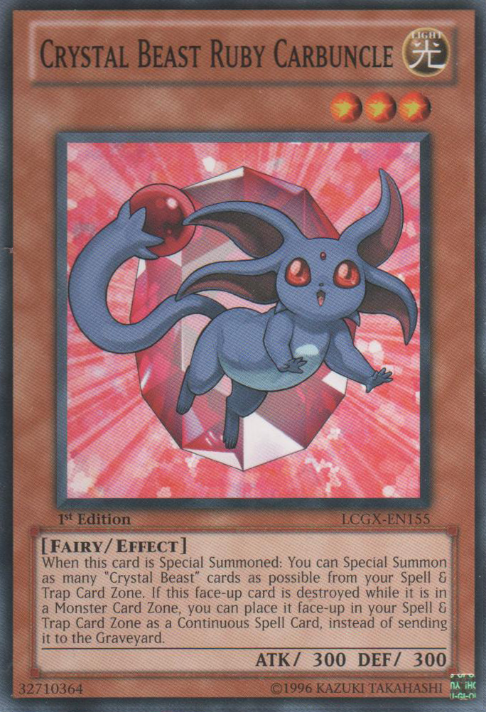 Crystal Beast Ruby Carbuncle [LCGX-EN155] Common | Card Merchant Takapuna