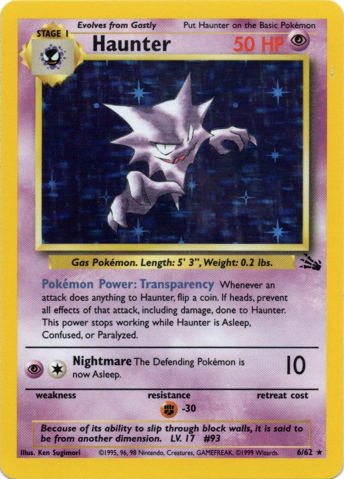 Haunter (6/62) [Fossil Unlimited] | Card Merchant Takapuna