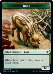 Boar // Food (15) Double-Sided Token [Throne of Eldraine Tokens] | Card Merchant Takapuna