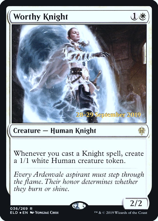 Worthy Knight [Throne of Eldraine Prerelease Promos] | Card Merchant Takapuna