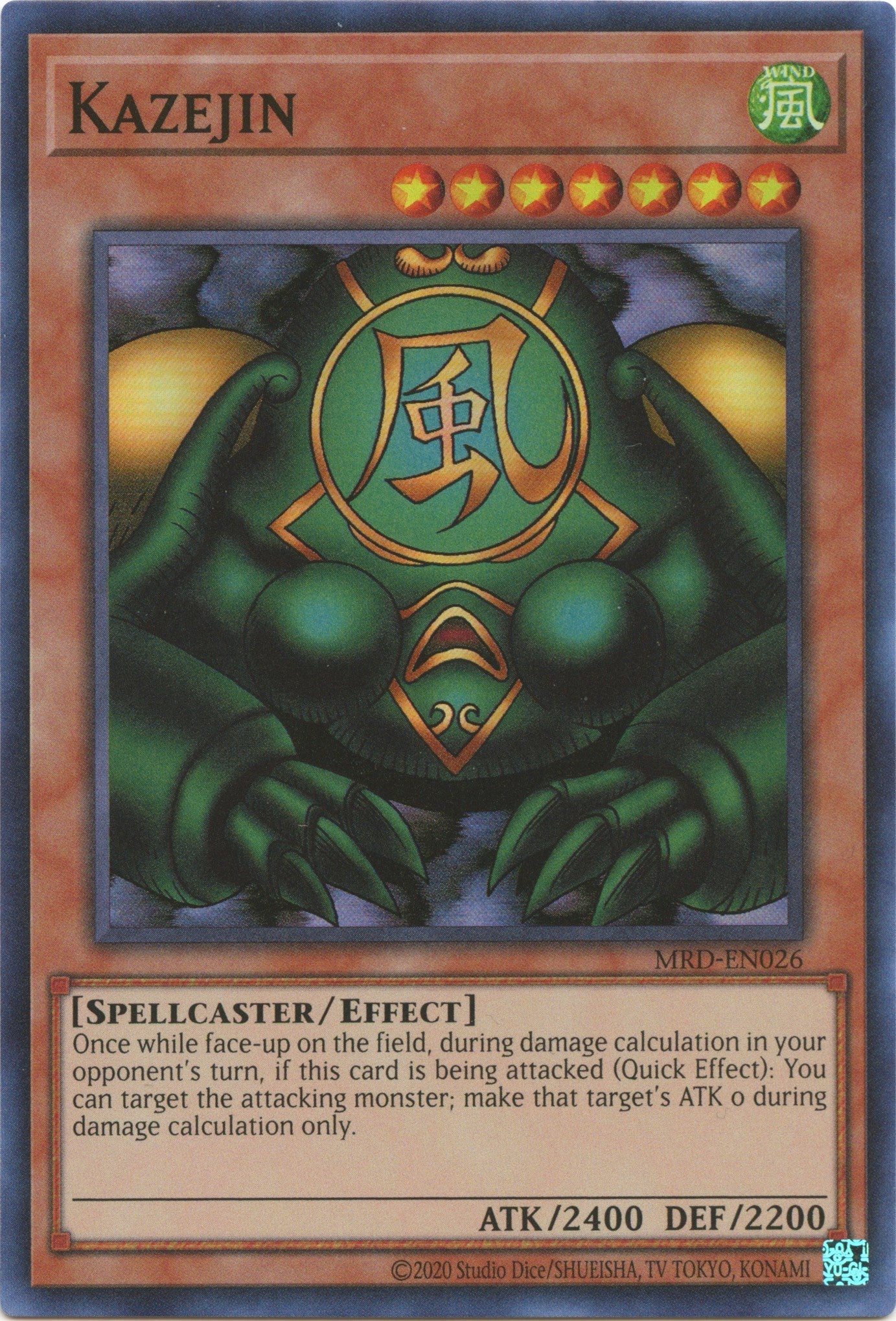 Kazejin (25th Anniversary) [MRD-EN026] Super Rare | Card Merchant Takapuna