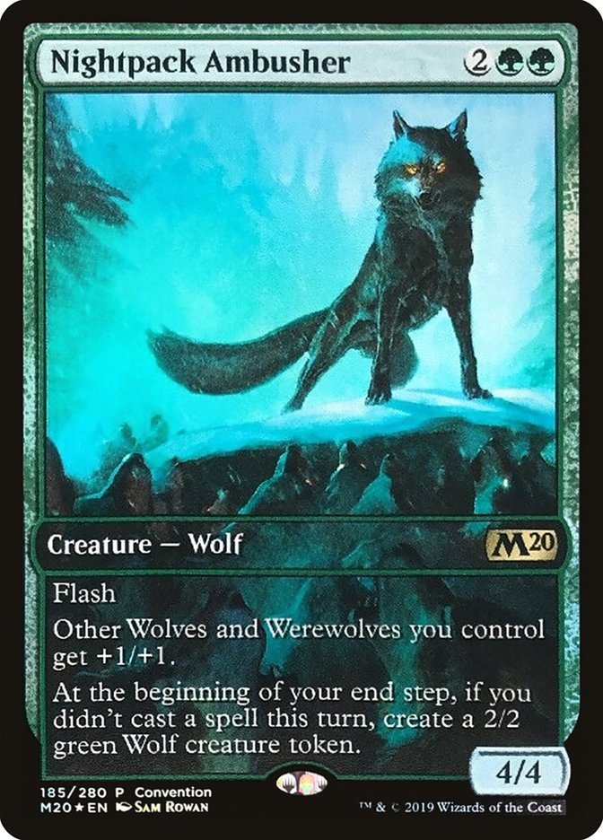 Nightpack Ambusher (Convention) (Full Art) [Core Set 2020 Promos] | Card Merchant Takapuna