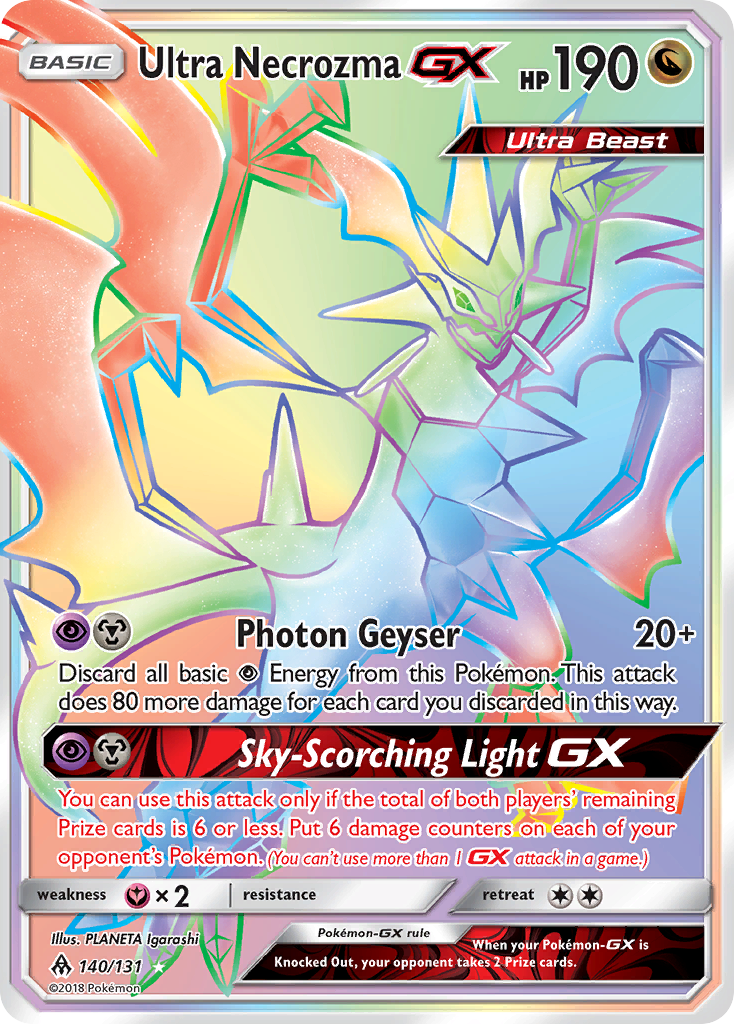 Ultra Necrozma GX (140/131) [Sun & Moon: Forbidden Light] | Card Merchant Takapuna