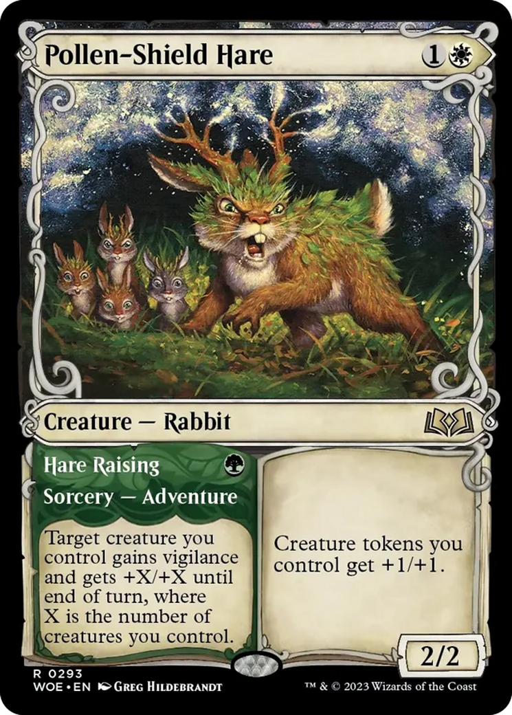 Pollen-Shield Hare // Hare Raising (Showcase) [Wilds of Eldraine] | Card Merchant Takapuna