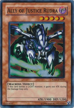 Ally of Justice Rudra [HA01-EN016] Super Rare | Card Merchant Takapuna