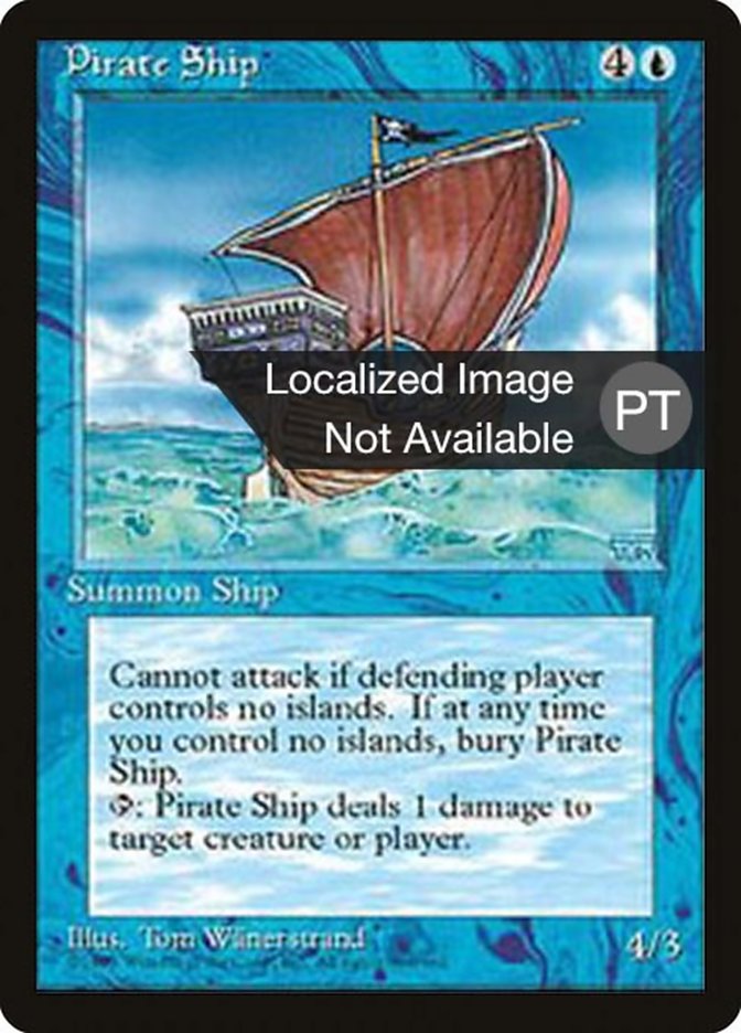 Pirate Ship [Fourth Edition (Foreign Black Border)] | Card Merchant Takapuna