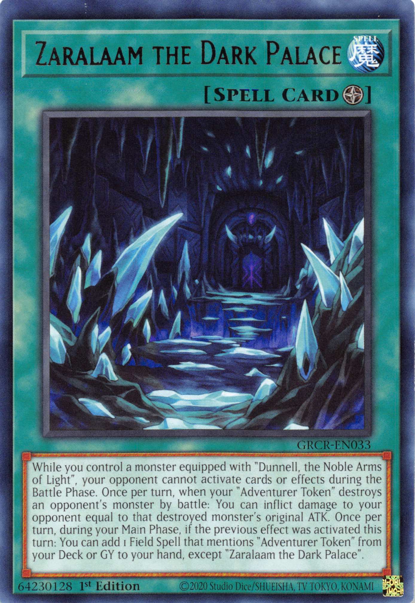 Zaralaam the Dark Palace [GRCR-EN033] Rare | Card Merchant Takapuna