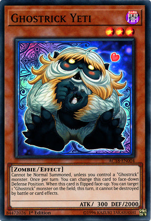 Ghostrick Yeti [AC18-EN004] Super Rare | Card Merchant Takapuna