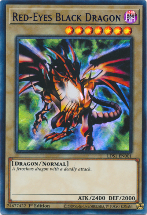 Red-Eyes Black Dragon (Blue) [LDS1-EN001] Ultra Rare | Card Merchant Takapuna