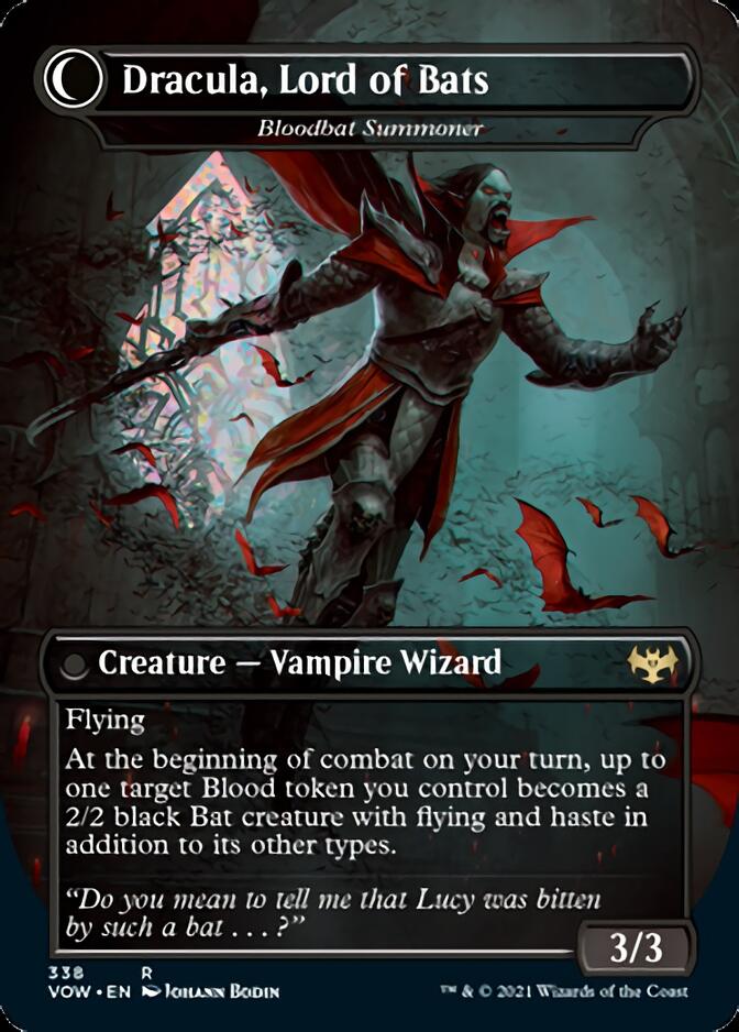 Voldaren Bloodcaster // Bloodbat Summoner - Dracula, Lord of Blood // Dracula, Lord of Bats [Innistrad: Crimson Vow] | Card Merchant Takapuna