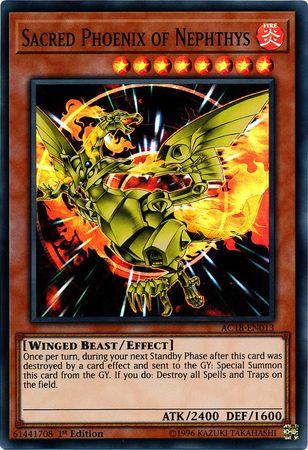 Sacred Phoenix of Nephthys [AC18-EN013] Super Rare | Card Merchant Takapuna