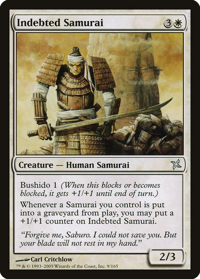 Indebted Samurai [Betrayers of Kamigawa] | Card Merchant Takapuna