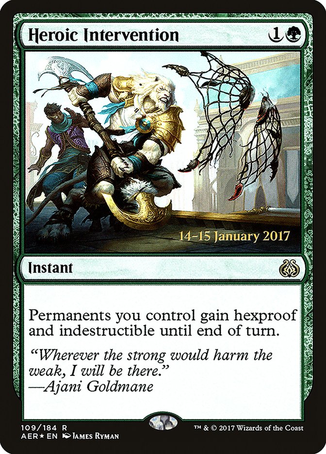 Heroic Intervention [Aether Revolt Prerelease Promos] | Card Merchant Takapuna