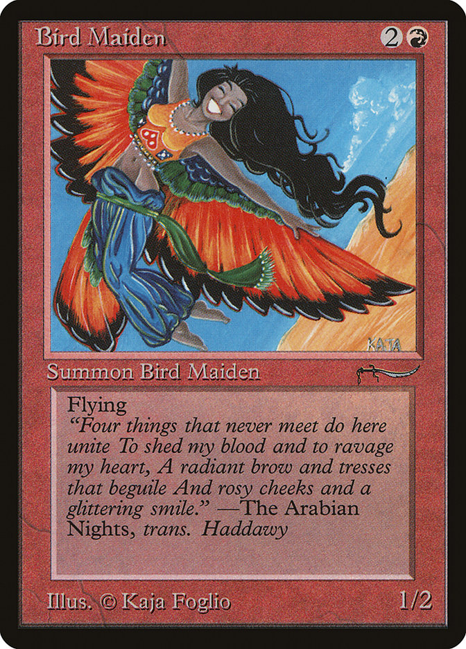 Bird Maiden (Light Mana Cost) [Arabian Nights] | Card Merchant Takapuna