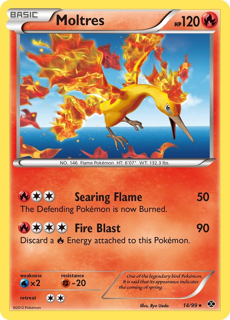 Moltres (14/99) (Blister Exclusive) [Black & White: Next Destinies] | Card Merchant Takapuna