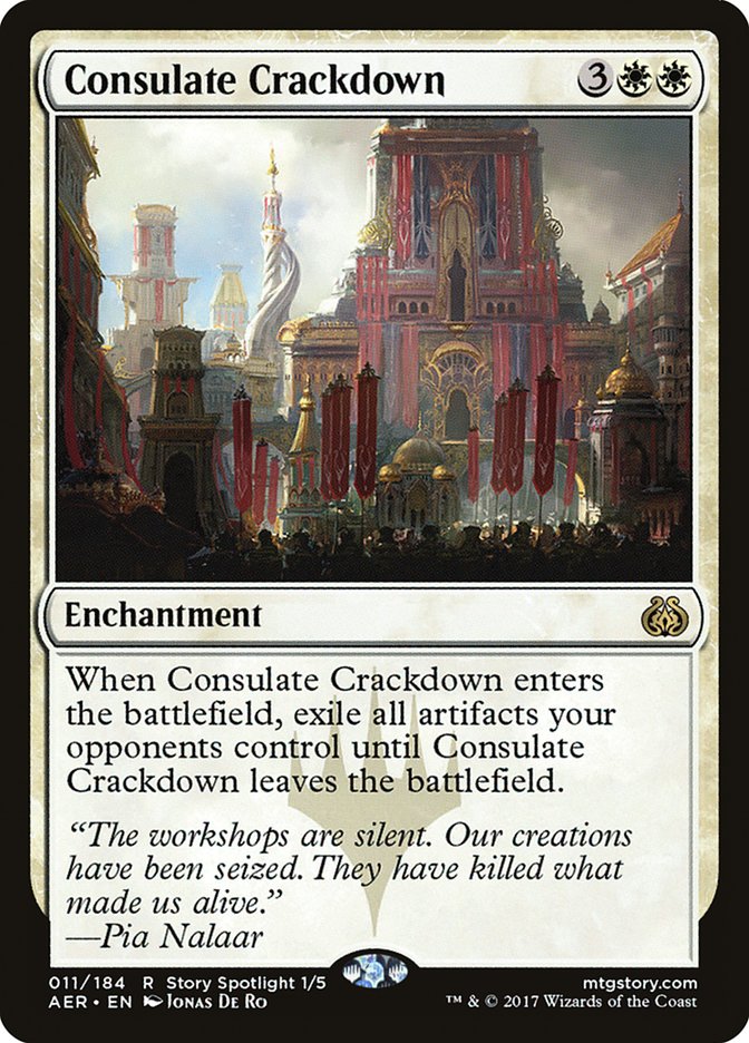 Consulate Crackdown [Aether Revolt] | Card Merchant Takapuna