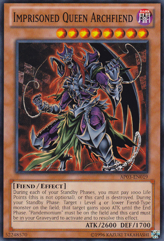 Imprisoned Queen Archfiend [AP03-EN019] Common | Card Merchant Takapuna