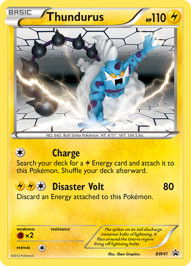 Thundurus (BW41) [Black & White: Black Star Promos] | Card Merchant Takapuna