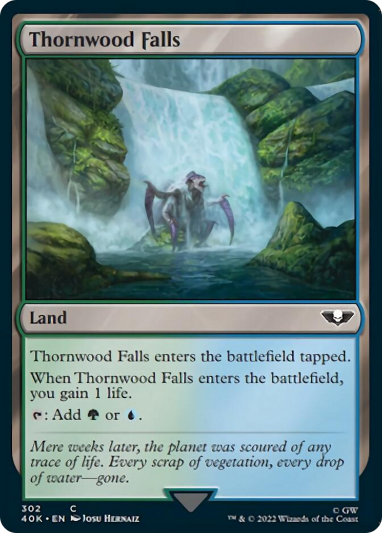 Thornwood Falls (Surge Foil) [Warhammer 40,000] | Card Merchant Takapuna