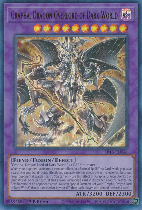 Grapha, Dragon Overlord of Dark World [SR13-EN041] Ultra Rare | Card Merchant Takapuna