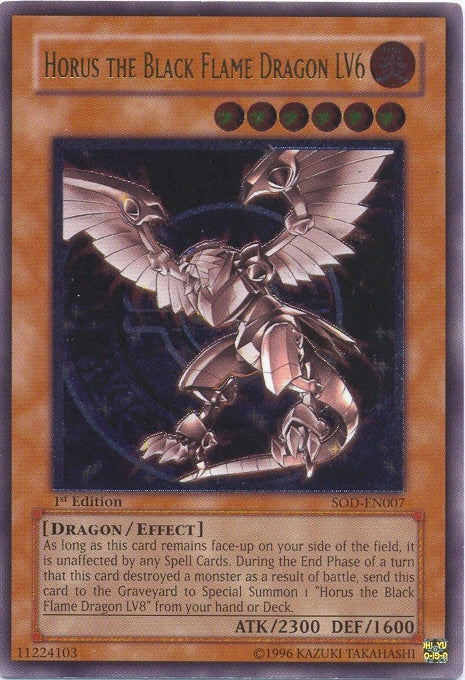 Horus the Black Flame Dragon LV6 [SOD-EN007] Ultimate Rare | Card Merchant Takapuna