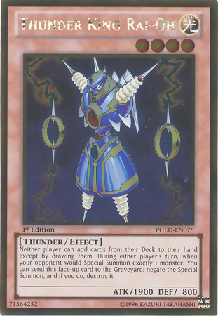 Thunder King Rai-Oh [PGLD-EN075] Gold Rare | Card Merchant Takapuna