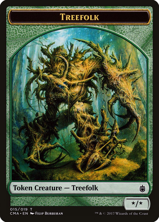 Treefolk Token [Commander Anthology Tokens] | Card Merchant Takapuna