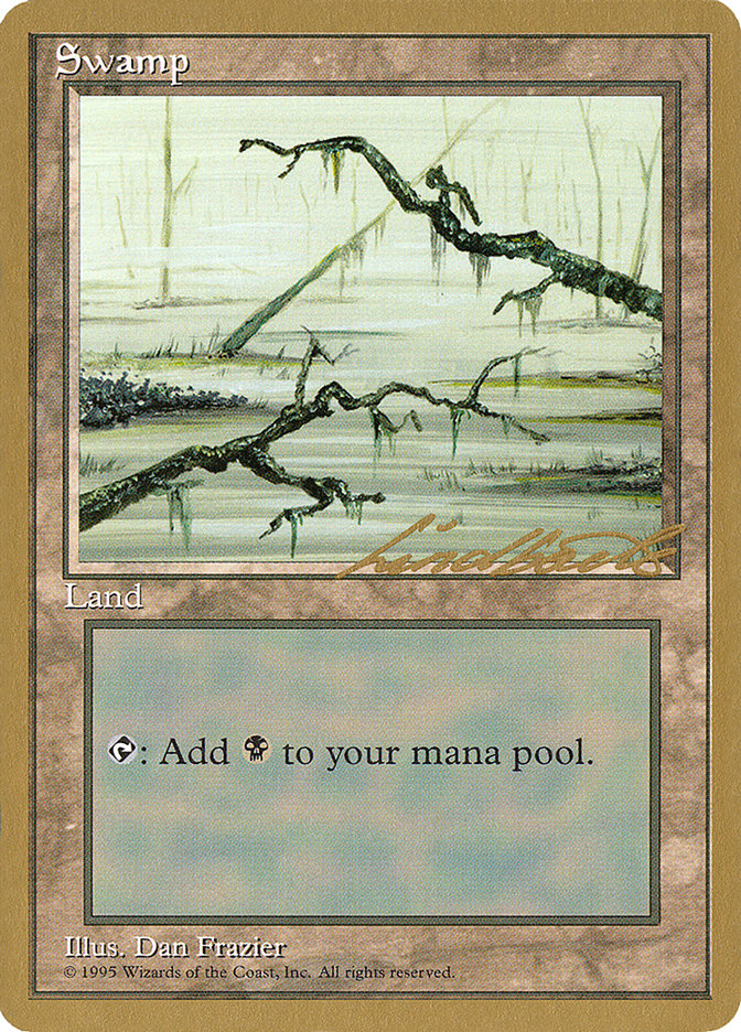 Swamp (ll371) (Leon Lindback) [Pro Tour Collector Set] | Card Merchant Takapuna