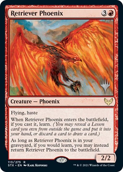 Retriever Phoenix (Promo Pack) [Strixhaven: School of Mages Promos] | Card Merchant Takapuna