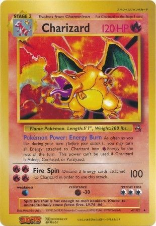 Charizard (4/102) (CoroCoro Promo) (Jumbo Card) [Base Set Unlimited] | Card Merchant Takapuna