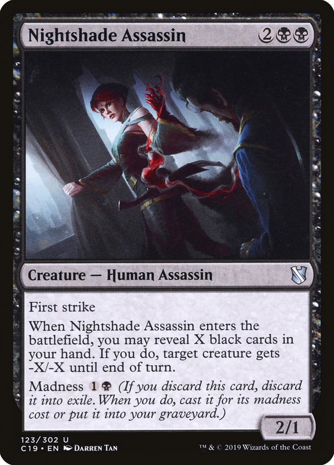 Nightshade Assassin [Commander 2019] | Card Merchant Takapuna