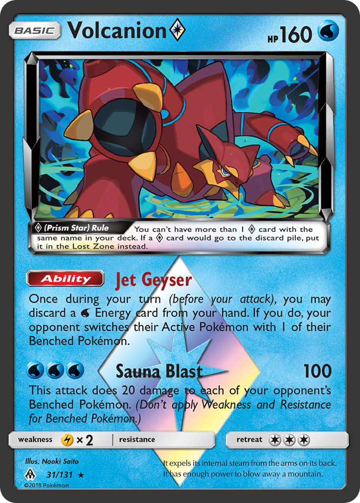 Volcanion (31/131) (Prism Star) [Sun & Moon: Forbidden Light] | Card Merchant Takapuna