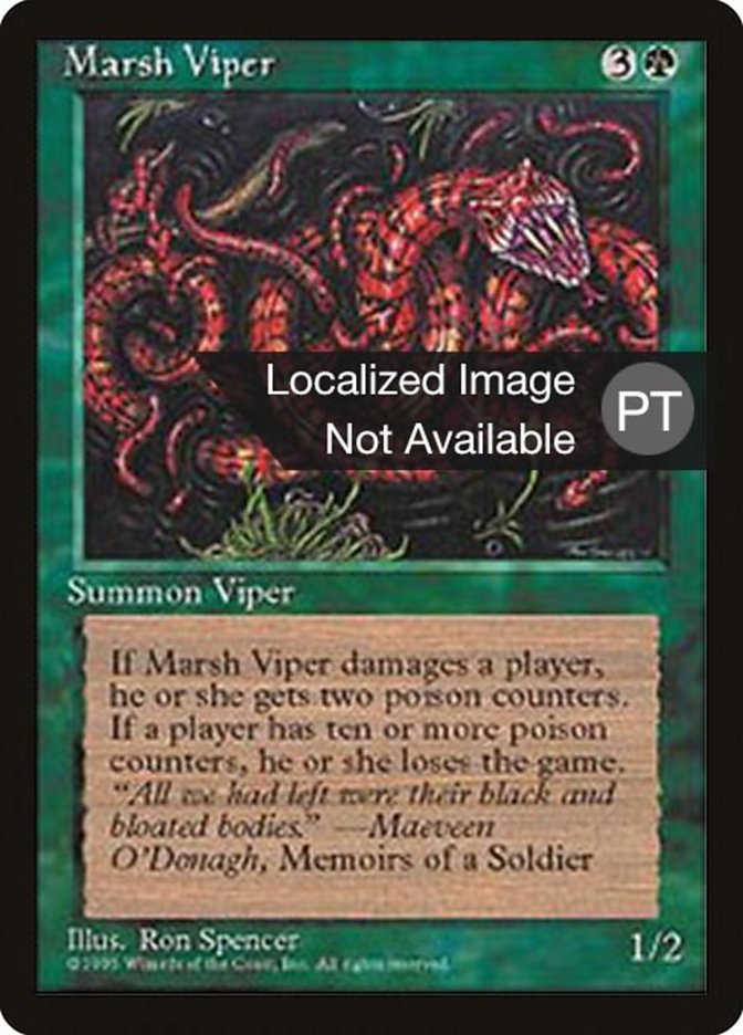 Marsh Viper [Fourth Edition (Foreign Black Border)] | Card Merchant Takapuna