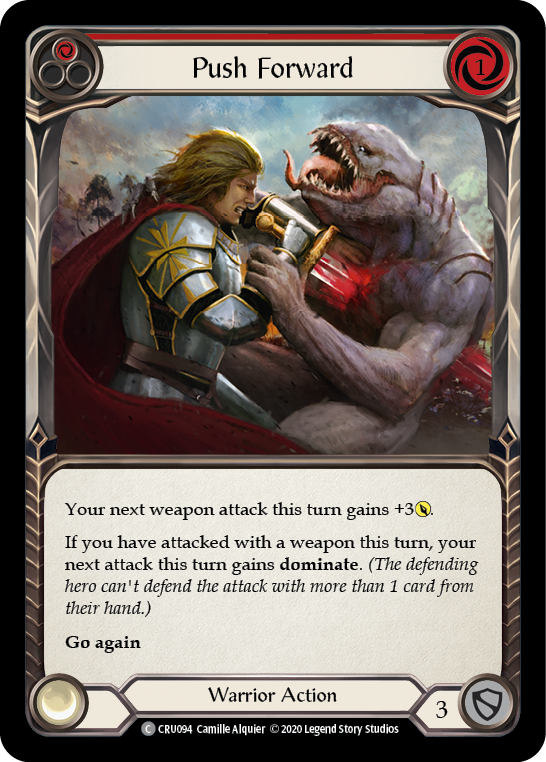 Push Forward (Red) [CRU094] (Crucible of War)  1st Edition Normal | Card Merchant Takapuna