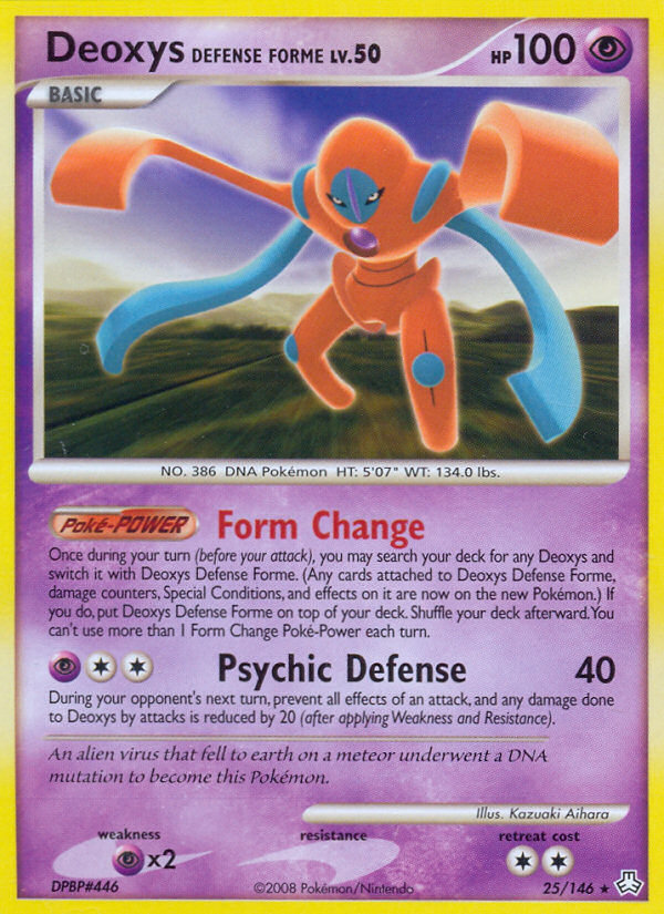 Deoxys Defense Forme (25/146) [Diamond & Pearl: Legends Awakened] | Card Merchant Takapuna