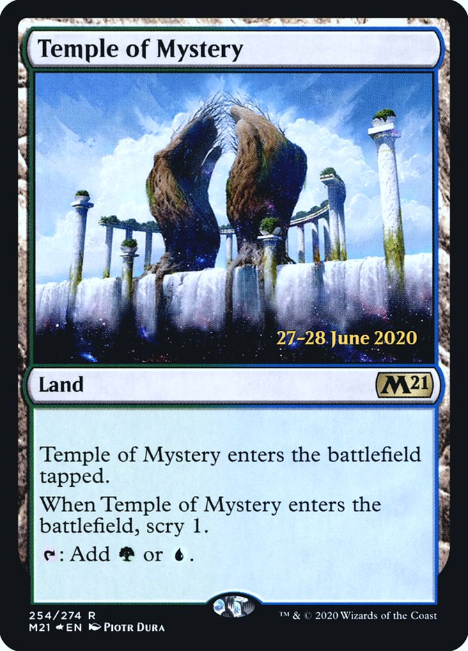 Temple of Mystery [Core Set 2021 Prerelease Promos] | Card Merchant Takapuna