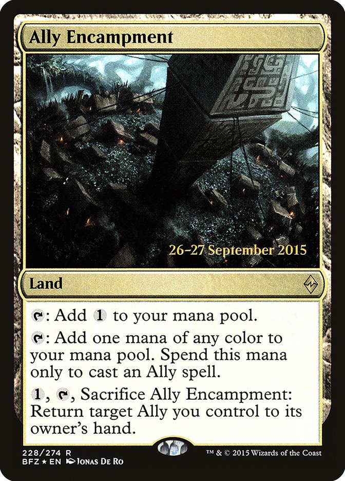 Ally Encampment [Battle for Zendikar Prerelease Promos] | Card Merchant Takapuna